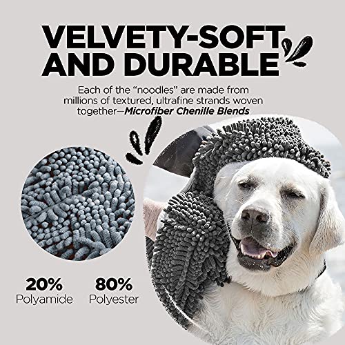 Soggy Doggy Super Shammy Absorbent Dog Towel (Grey)