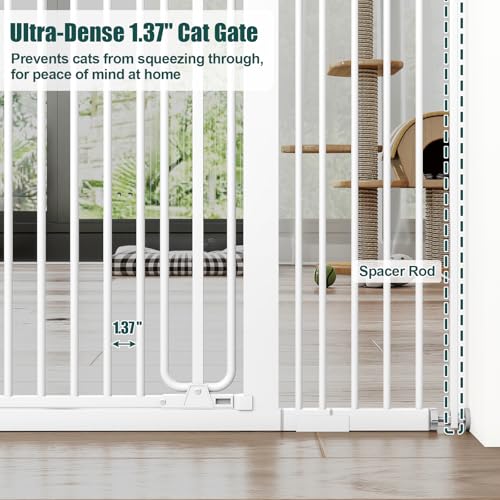 51" Extra Tall Pet Gate (White / 29.7-46"Wide, 51"Tall)