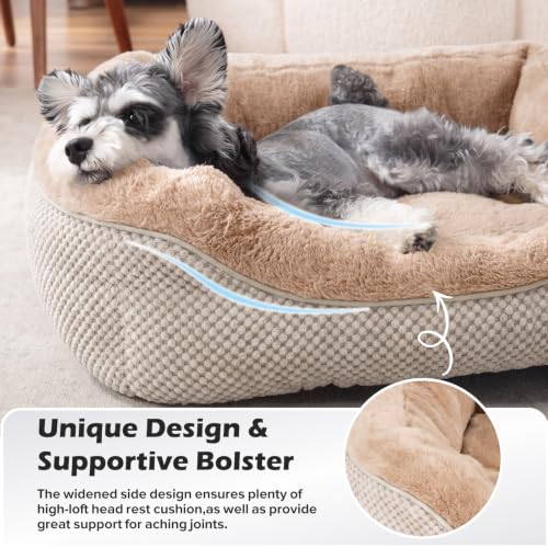 Large Dog Beds Large Sized Dog (L PLUS (38"x28"x8") / Beige)