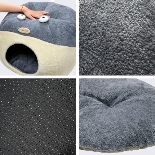 Cat Beds for Indoor Cats (XL 19.7'' / Grey)