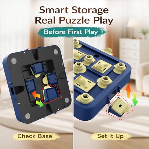 Dog Chess Puzzle Toy (LEVEL 3 IN 1 / Blue)