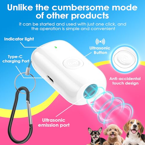 Mini ultrasonic dog bark deterrent device