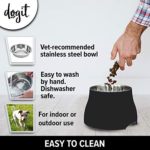 Elevated Dog Bowl (Small / Black)