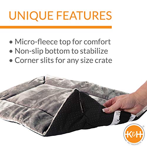 K&H Crate Pad (Large (25 in x 37 in) / Gray)
