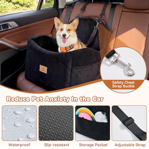 Dog Car Seat for Medium (Black)