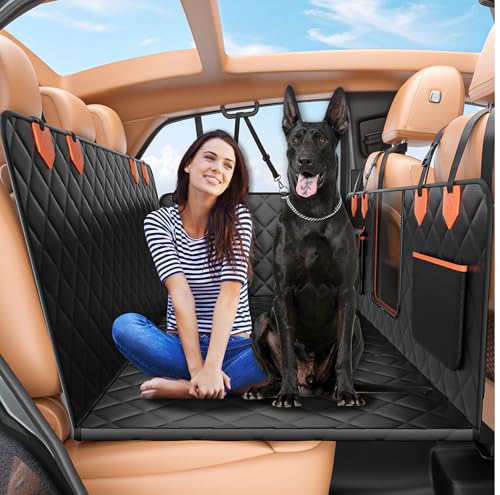 Dog Seat Cover for Back Seat (Black / For Car/SUV/Small Truck)