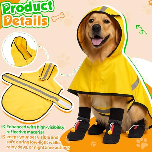 Waterproof Dog Raincoat Shoes 20 (Single Side / 20-35lbs)