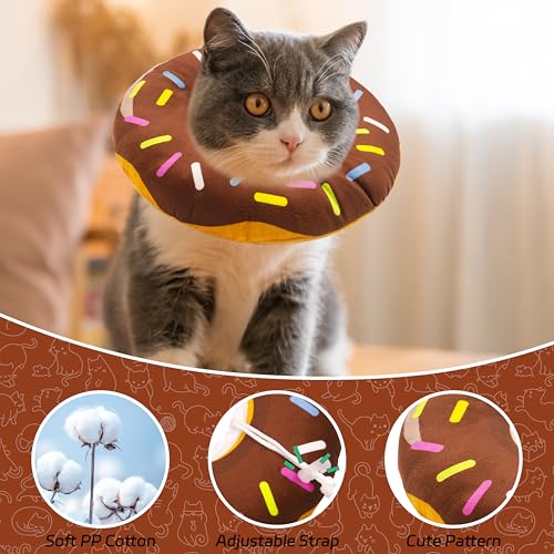 Cat Cone Collar Soft (Donut Brown / Large)
