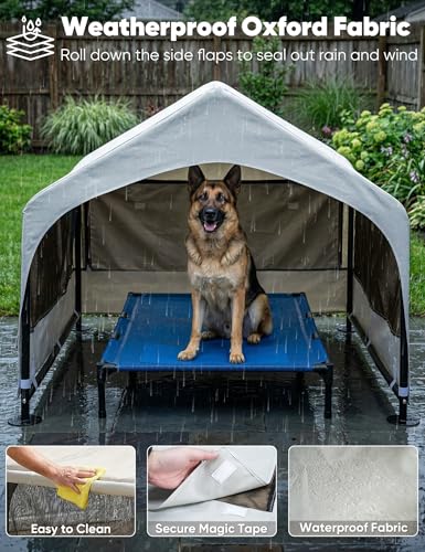 Dog House Outdoor (XXL Tent (48"D x 48"W x 39"H) / Grey)