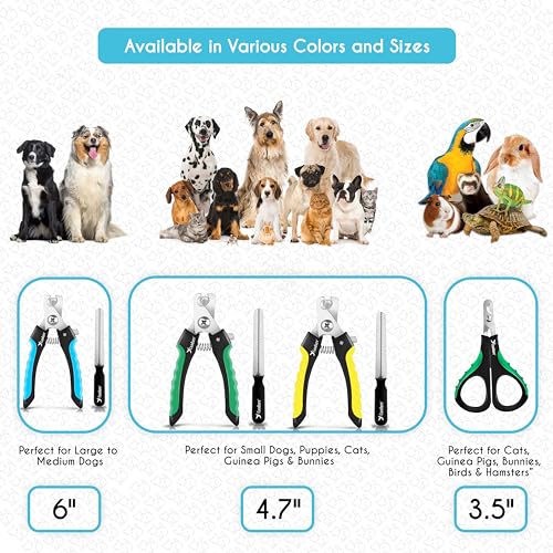 Cat Nail Clipper Stainless Steel Cat Claw Trimmers for Rabbits (Darkblue / Small pets)