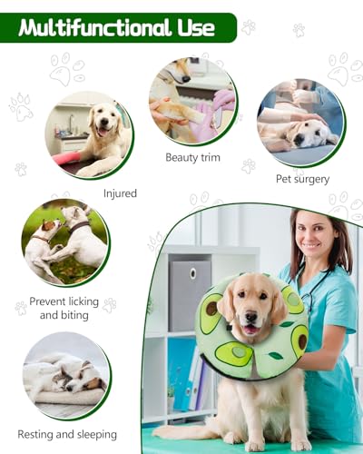 Inflatable Dog Cone (Avocado / M(12"-15"))