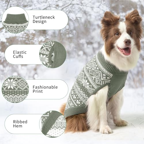 Dog Sweater Argyle (Medium/Large / Grey)