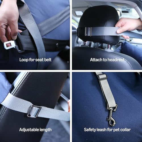 Dog Car Seat Pet Booster Car Seat for Small Medium Dogs (Blue)