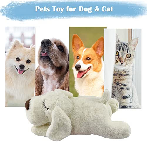 Heartbeat Puppy Toy (White)