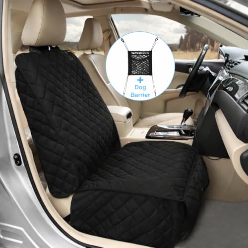 Car Seat Covers Front Seats (Black-1 Pack)