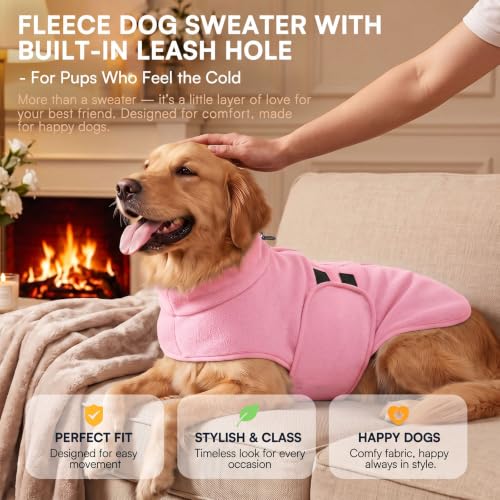 Dog Sweaters for Medium Dogs (Light Pink / Medium)
