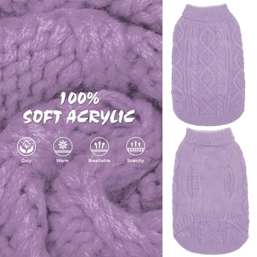 Dog Sweater for Large Dogs (Mauve / Large)