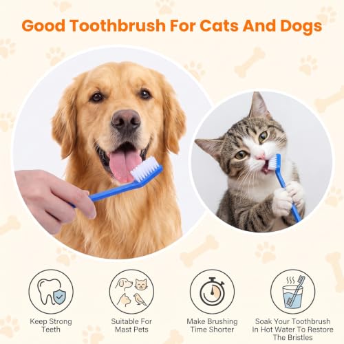 200Pcs Dog Toothbrushes (200pcs-blue)