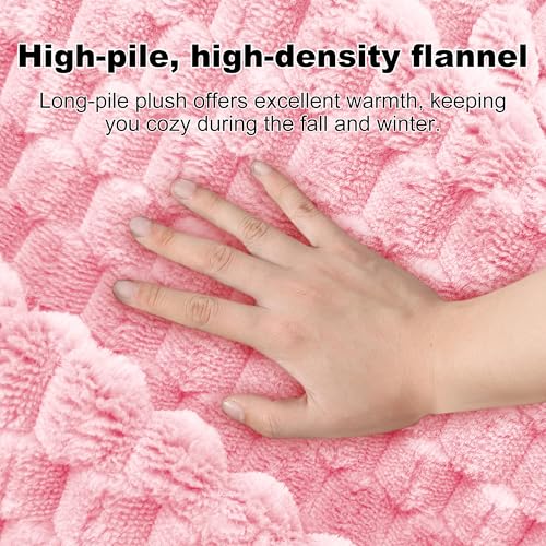 Dog Bed Mat Soft & Comfortable Dog Kennel Pad for Crate (L(35"*23"*1.5") / Pink-1pc)