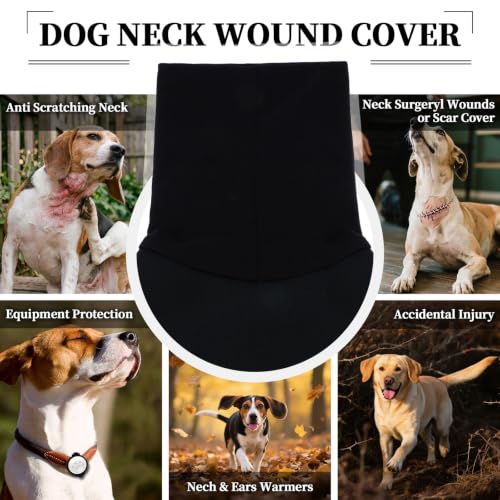 Dog Anxiety Vest Hoodie with Head Cover (S / Black)