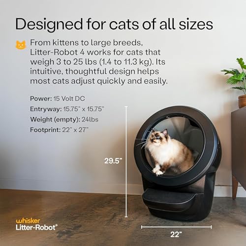 Litter Robot 4 with Step & Fence (Black / Robot Only)