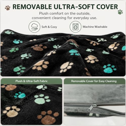 Extra Large Dog Heating Pad 47x30 UL Dual Security Certification (Black / 47 x 30 in)