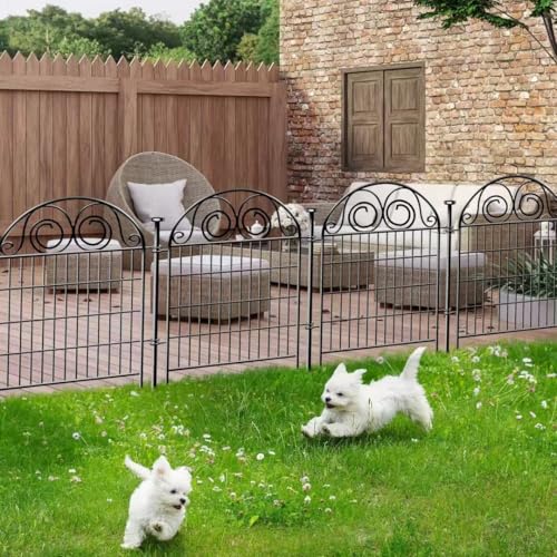 Tall Garden Animal Barrier Fencing with Gate (40''(H)-20panels-43.7ft(L))