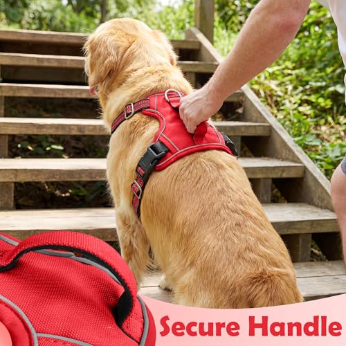 Dog Harness No Pull (Red / Medium)
