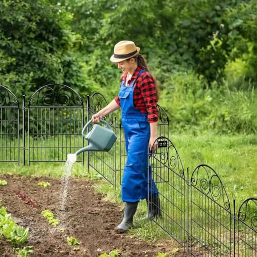 Tall Garden Animal Barrier Fence with Gate (36''(H)-14panels-30.6ft(L))