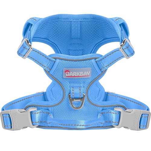 Dog Harness for Small Sized Dog No Pull Mesh 2 Clips Dog Vest (X-Small / Blue-Mesh)