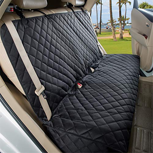 Bench Car Seat Cover Protector (49" L × 56" W / BLACK)