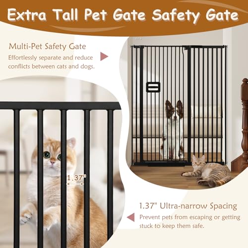 55'' Extra Tall Cat Gate (55" Tall x 42.9 - 46.9" Wide)