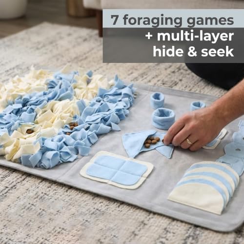 Snuffle Mat for Dogs (Grey / Medium 22x38 inch)