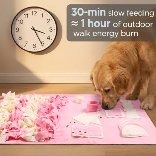 Snuffle Mat for Dogs (Pink / Medium 22x38 inch)