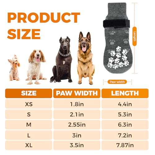 Anti Slip Dog Socks Prevent Licking Paws (L)
