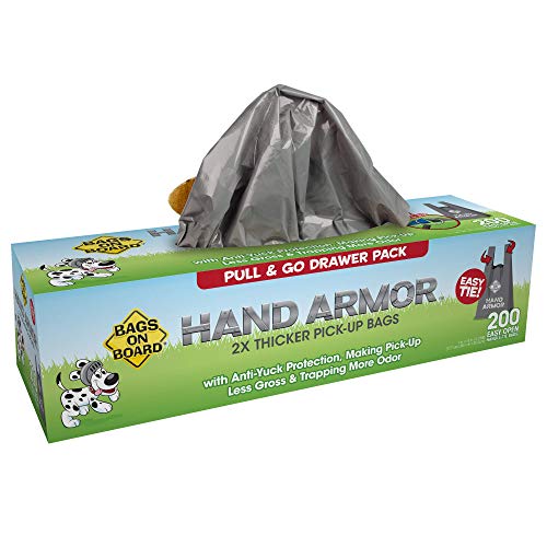 Dog Poop Bags with Easy Tie Handles (200 Count (Pack of 1))