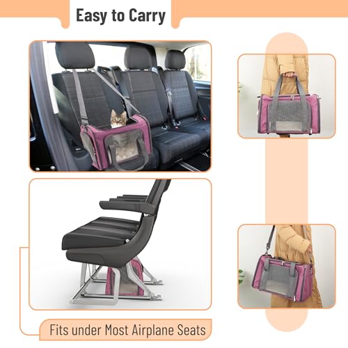Pet Carrier 17.5" x 11.2" x 11.5" (Pink)