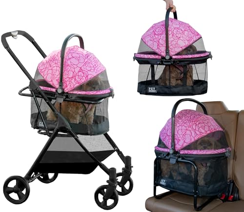 3-in-1 Travel System View 360 Stroller, Flowering Fields (Flowering Fields- 4 Wheel)