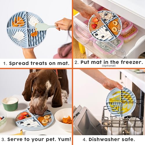Paradise Dog Lick Mat for Slow Feeding & Anxiety (Fuschia)