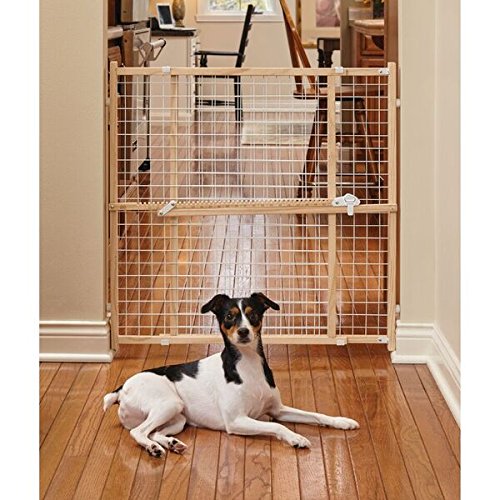 Wire Mesh Pet Safety Gate (Wood / Medium)