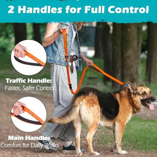 Heavy Duty Tactical Dog Leash (Orange)