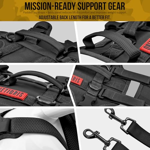 Multi Function Dog Lift Harness (Black / Medium)