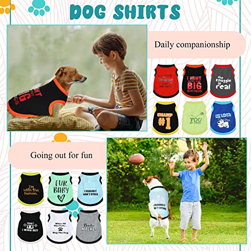12 Pcs Dog Shirts (Large)