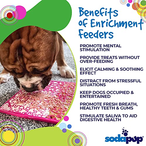 Jigsaw eMat Dog Lick Mat (Jigsaw Pink / Large)