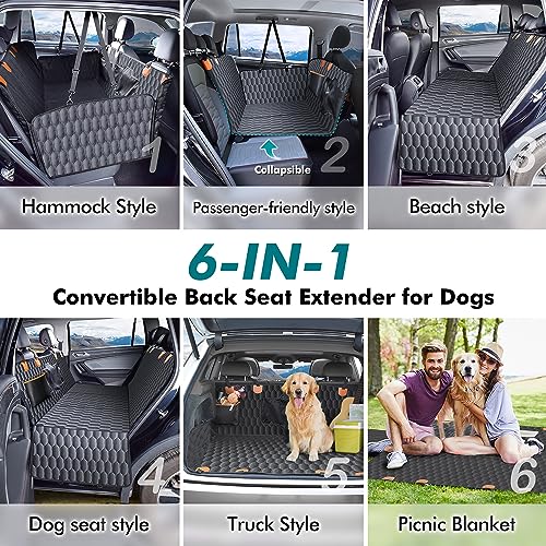 XL Back Seat Extender for Dogs (Black / XL Full Size Truck / Full Size SUV)