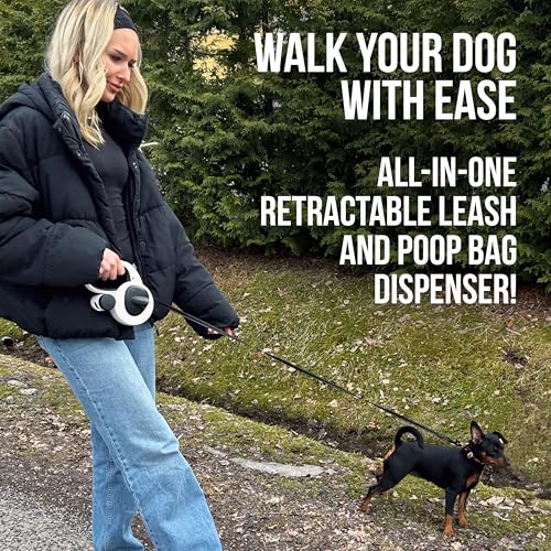 AVANTO Retractable Dog Leash with Flashlight