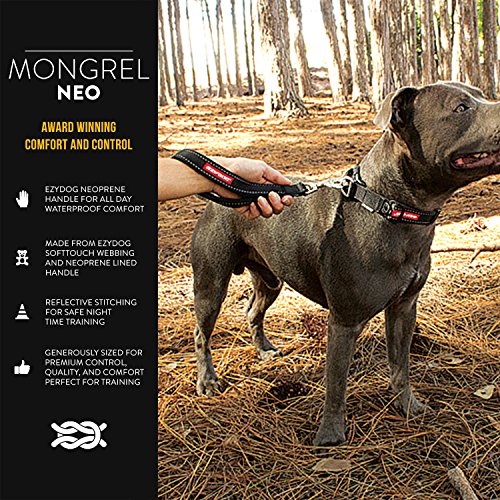 Neo Mongrel 12 Inch Short Dog Leash for Large Dogs (Red)