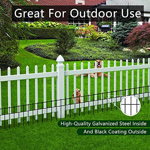 Animal Barrier Fence No Dig (15 Pack 24×15 Inch Black)
