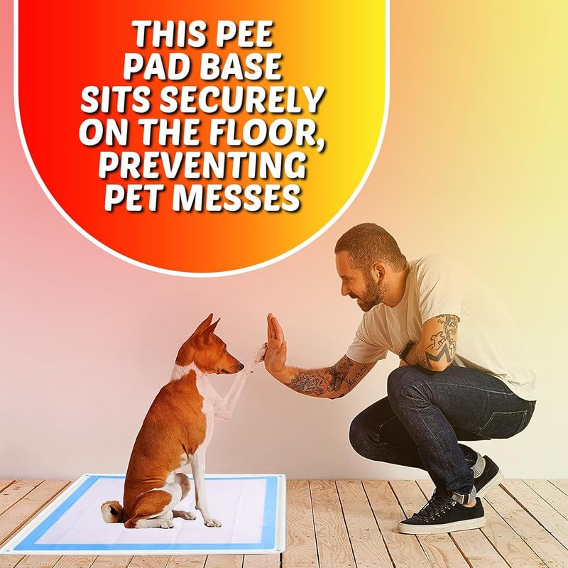 Dog Pee Pad Holder Tray Fits for 30” x 36” Pee Pads (36 x 30 Inches / White)