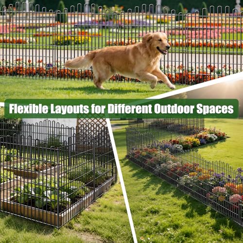No Dig Garden Fence Panels (33 in(H) X 29 in(L))